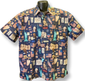 Constitution and Declaration of Independence Patriotic Hawaiian Shirt